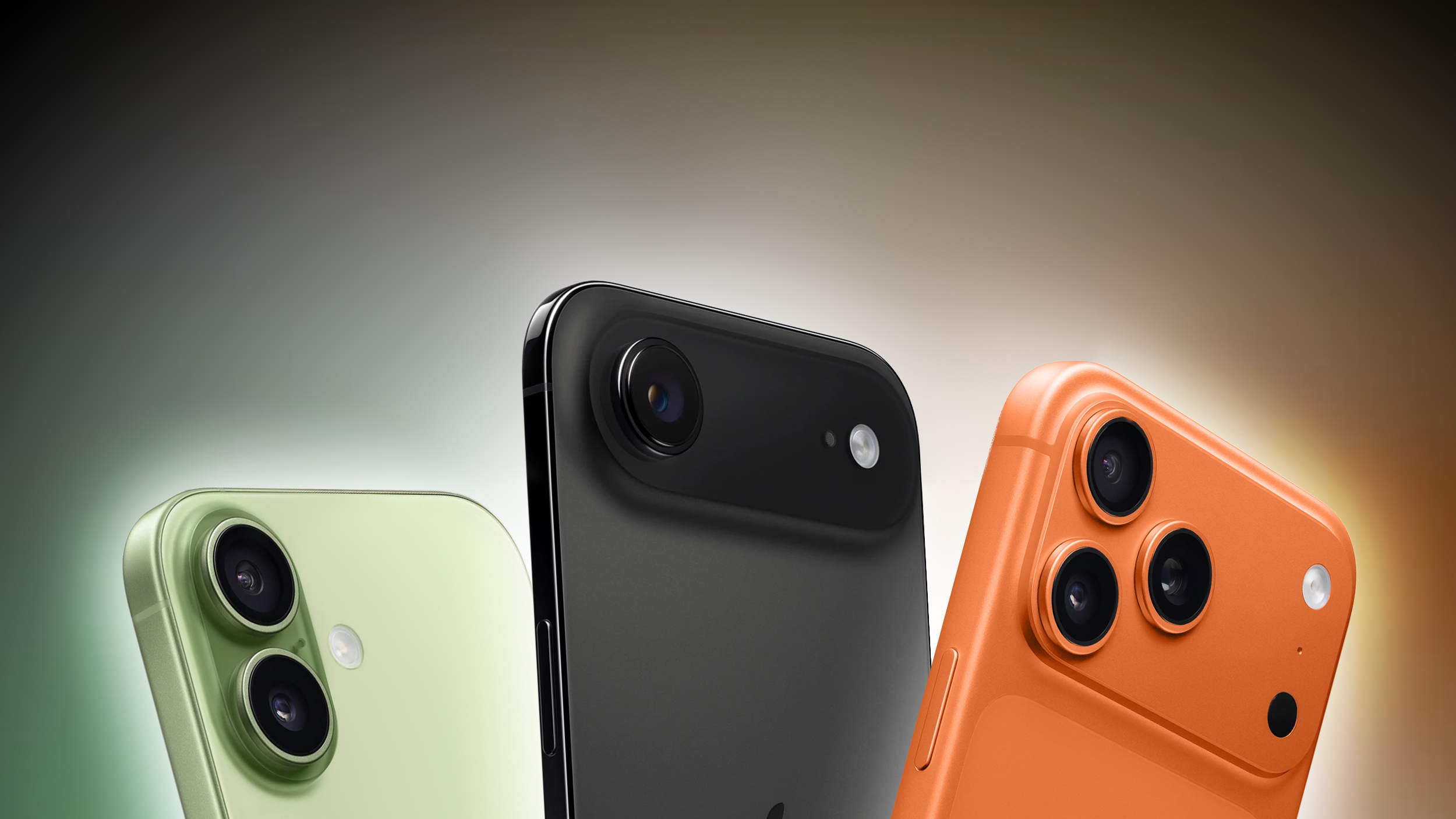 iPhone 17、iPhone 17 Pro、iPhone Airの3機種が並んだ製品イメージ