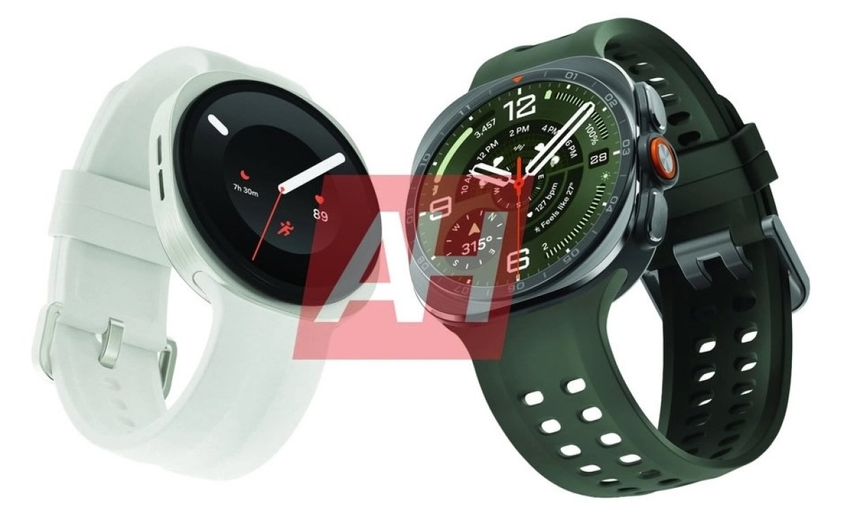 Galaxy Watch9とGalaxy Watch Ultra 2とされるレンダリング画像