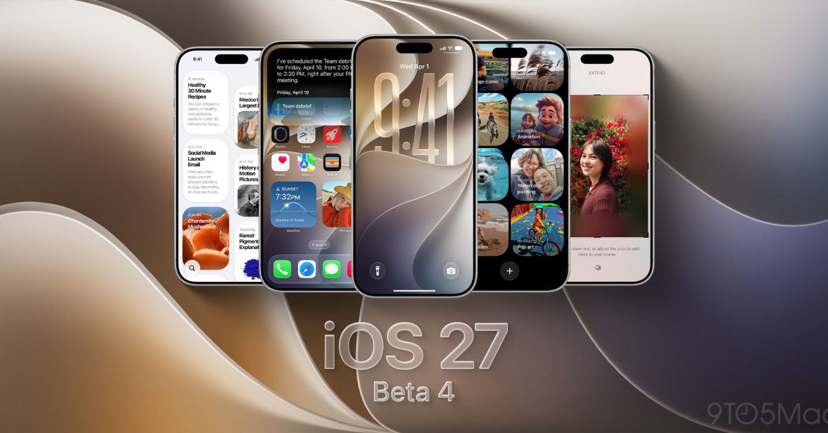 iOS 27 beta 4で刷新された新しいSiriのイメージ